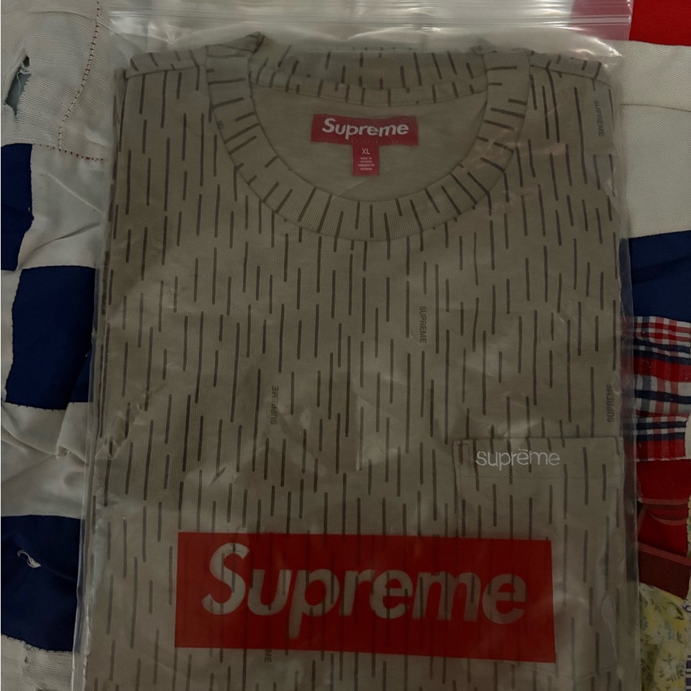 Supreme Tan Patterned Tee